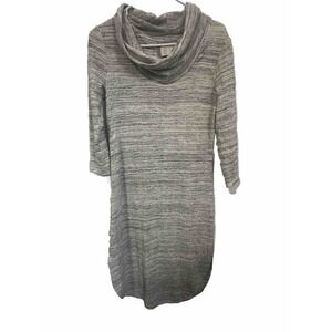 ANTHROPOLOGIE SATURDAY SUNDAY WOMENS DRESS SIZE‎ SMALL 3/4 SLEEVE GRAY STRIPED